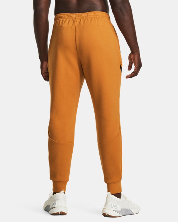 Pantalones de entrenamiento UA Unstopabble Fleece para hombre, Orange, pdpMainDesktop image number 1